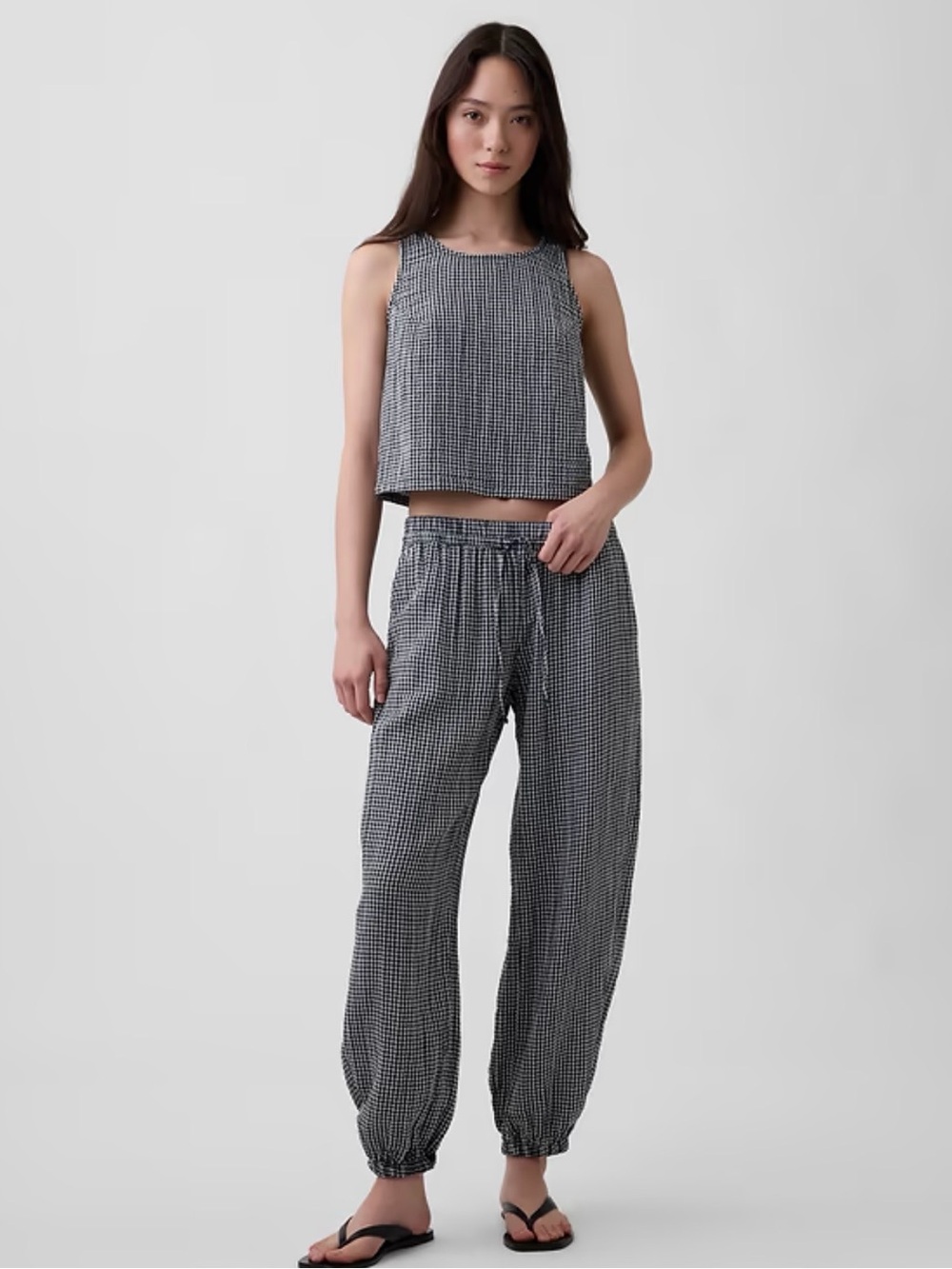 GAP Cotton Gauze Easy Joggers, medium